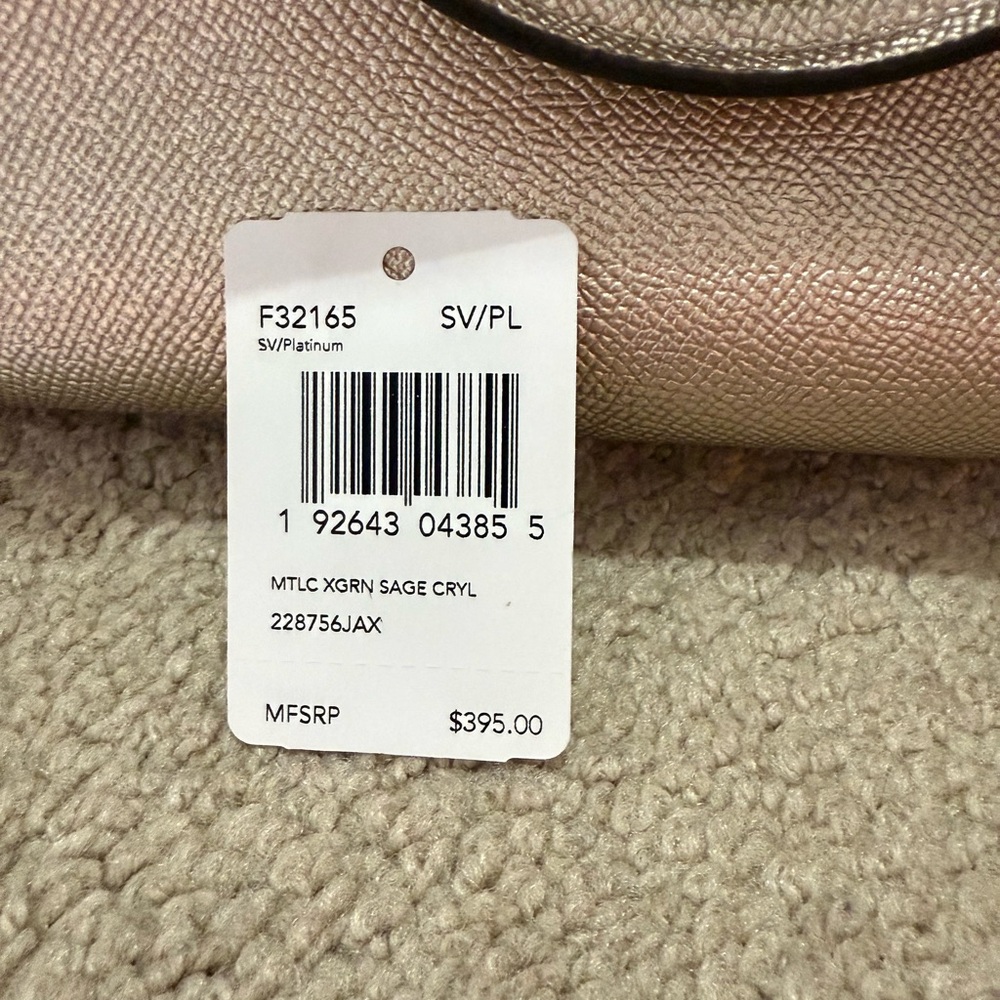 Coach Silver Satchel with Dual Handles and Detachable Strap - Picture 4 of 8